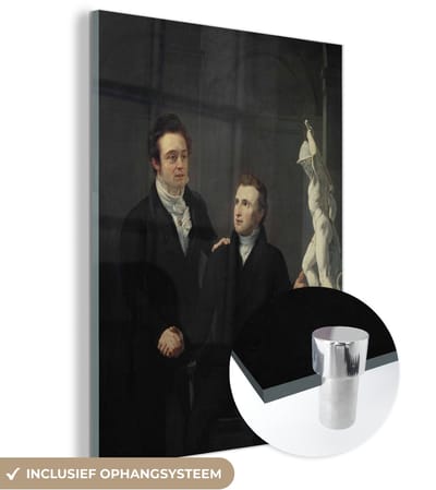 ® Glasschilderij 120x160 cm - Schilderij acrylglas - Louis Royer - Schilderij van Jan Willem Pieneman - Foto op glas - Muurdecoratie woonkamer - Wanddecoratie slaapkamer - Schilderijen