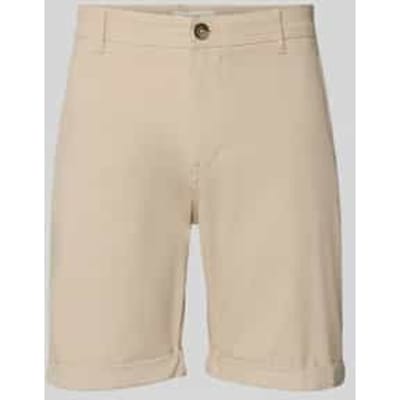 slim fit chinobermuda van katoenmix model 'LUTON'