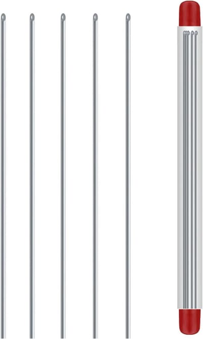 Hengelgereedschap Naalden - Aasnaalden Set - Vissen Met Aas - Roestvrij Staal - 20cm Lengte - Meerkleurig