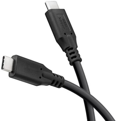 Powteq 50 cm USB4 kabel | USB-C | 40 Gbit | 100 Watt PD | snellaadkabel voor smartphone & laptop | 8K/60 Hz video