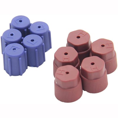 Dailygoods- Airconditioning Caps 10 Stuks - R134a Service Caps - Lage/Hoge Druk Zijkappen - 13mm/16mm - Drukbestendig - Corrosiebestendig - Airco Caps