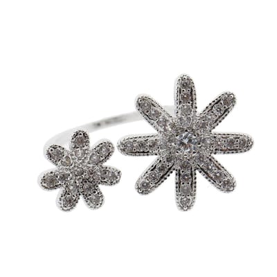 Melady Ring Dames MLRI0002  - Zilverkleurig Metaal Sieraad Juweel