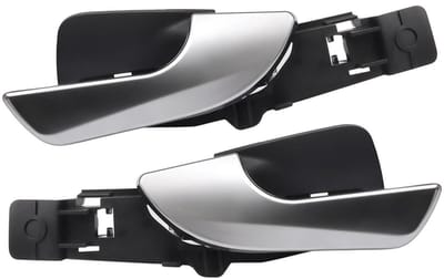 Dailygoods- Deurklink Chrome - Deurklink Intern - Handvat Auto - Voor Alfa Romeo Giulietta - Onderdeelnummers 156092165/156092167 - Hoogwaardige Kwaliteit