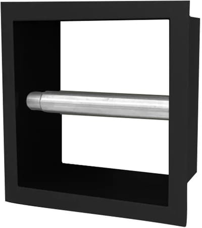 DutchLine - Losse Inbouw Toiletrolhouder - 160*160*122 - Mat zwart
