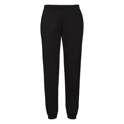 Fruit of the Loom Heren klassieke joggingbroek met elastiek (Zwart)