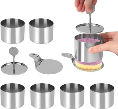 Mini Cheesecake Mallen voor Perfecte Taartjes, Jelly Moulds en Cake Ringen van RVS