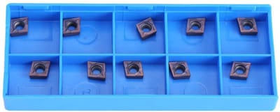 Allecto Carbide Tips Inserts - Draaigereedschap voor Draaibank - 10 Stuks - Paars Brons - Hoogwaardige Snijbladen voor Precisiewerk - Geschik...