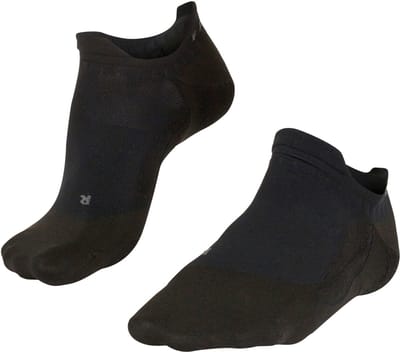 FALKE GO5 Invisible anti-blaar katoen functioneel materiaal golfsokken heren zwart - maat 39-41