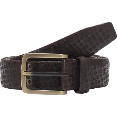Leren riem CASBIO donkerbruin