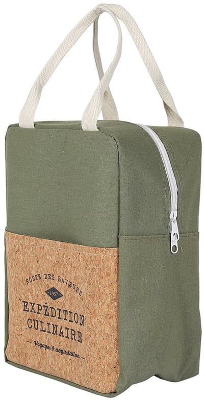 Cook Concept Koeltas Miami - voor lunch en drankjes - 5 liter inhoud - 20 x 11 x 28 cm - Draagband - groen