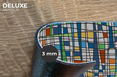Placemats - 6 stuks - 45x30 cm - Placemat kunststof - Patronen - Lijn - Wit - Borden onderleggers - Decoratie voor op tafel - Keuken tafeldecoratie accessoires - Vinyl onderlegger - Tafelversiering