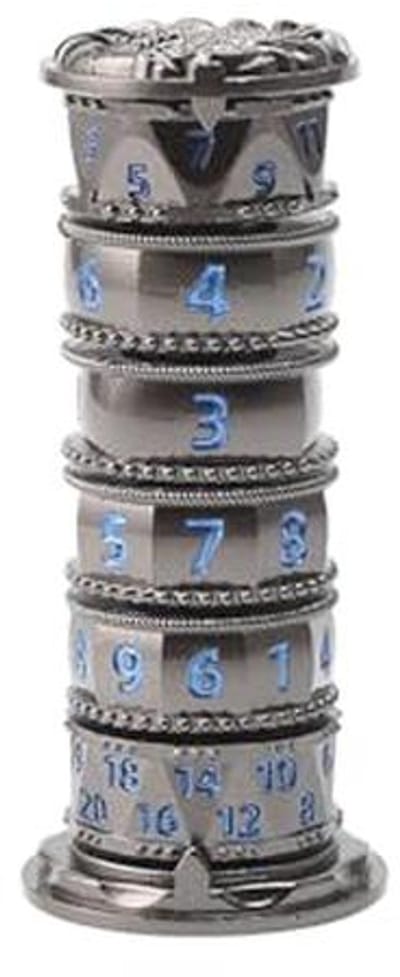 7-in-1 Meertalige Dobbelstenen Toren voor D&D en RPG - D4, D6, D8, D10, D12, D20, D100