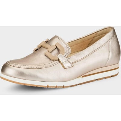 Schoenen van glanzend leer - goudkleurig - Gr. 36 van Goldner Fashion