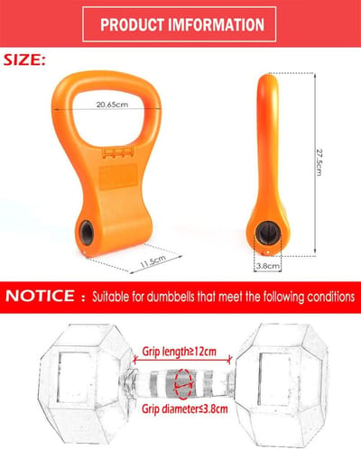 Verstelbare Draagbare Kettlebell Grip voor Reizen Workout - Gym Gewichten Tas Crossfit WOD Bodybuilding - Dumbells Klemmen verstelbare kettlebell