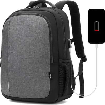 Laptoptas Laptop Rugzak Schooltas met Laptopvak voor Laptop 15,6 inch - 23 L - Antraciet