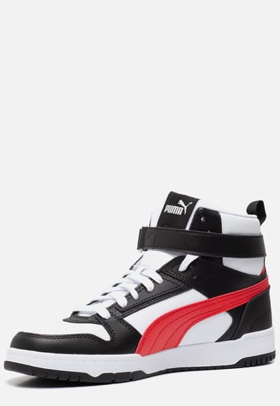 PUMA Unisex Rbd Game White-high Risk Red-black-team Gold Maat: 44 | Trainingsschoenen Outlet | Unisex | Zwart