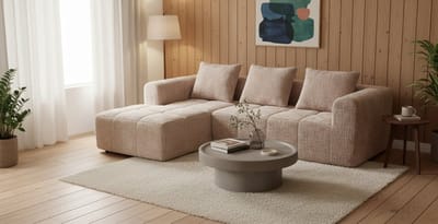 Luxe Chenille Bank – 250x158x60 cm – Industrohome