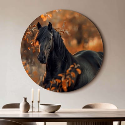 KitchenArt - Autumn Majesty - Muurcirkel Binnen - ø 100 cm - Wandcirkel - Mét Ophangsysteem - Wanddecoratie - Muurdecoratie