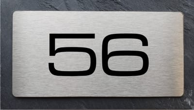 Huisnummerbord leisteen voordeur 15x9cm LS24