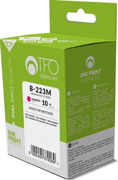 Brother Inkt/Toner cartridge B-223M - Vervangt LC-223M - Rood/Roze - Geschikt voor Brother DCP-J4120DW, Brother DCP-J562DW, Brother MFC-J4420DW, Brother MFC-J4620DW, Brother MFC-J4625DW, Brother MFC-J480DW, Brother MFC-J5320DW, Brother MFC-J5620DW