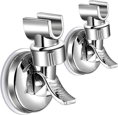2 stuks douchekophouders, zuignapset, universele handdouchehouder, afneembare douchehouder voor handdouche, douchekophouder, zonder boren, voor hotel en badkamer