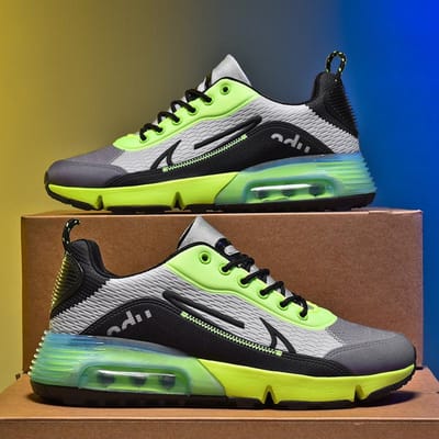 Tenis Mannen Schoenen Sneakers Casual Unisex Schoenen Ademende Vetersluiting Mannen Sneakers Luchtvering Hardloopschoenen 46 black