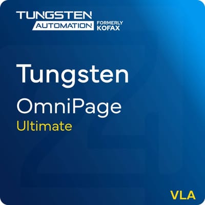 Tungsten OmniPage Ultimate VLA Corporate Nieuwe Aankoop 5 - 49 User