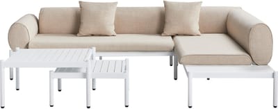 RASIGLIA - Loungeset 5-zits - Beige - Aluminium