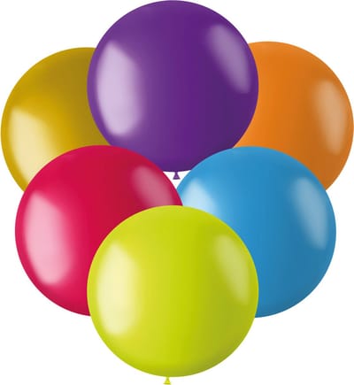 Folat - ballonnen Color Pop Mix 48 cm - 6 stuks