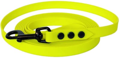 Hondenlijn - BioThane® - Neon geel - 10 meter - 16mm - Middelgrote hond