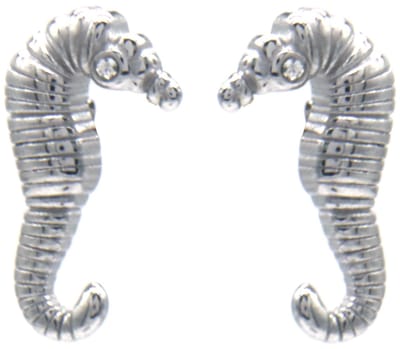 Dames Oorbellen – RVS – Zeepaardje Design – Zilverkleurig – 2.5cm – Speels & Elegant