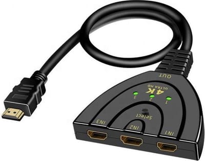 Driehoek hdmi-switch - 4k  tot 2.5 Gb / s