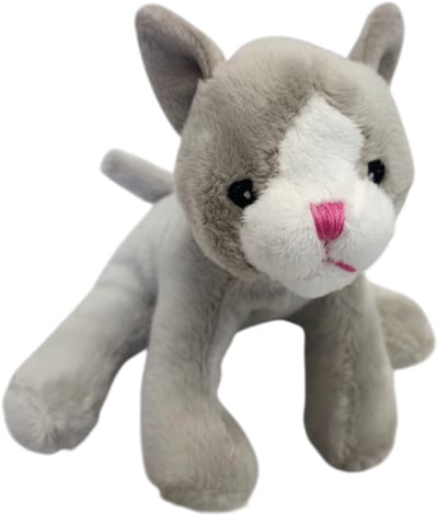 Unitoys - Mini Animals - Katje - Grijs - 12cm