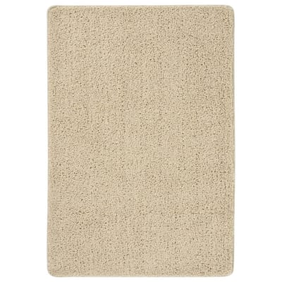 vidaXL - Vloerkleed - shaggy - anti-slip - 160x230 - cm - crèmekleurig