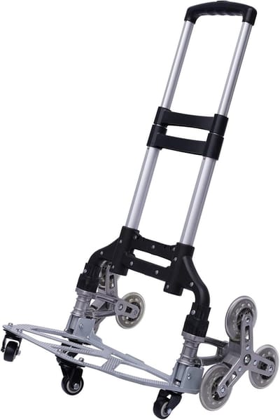 Steen klimwagen - Transportkar inklapbaar - Goederen verplaatsen - Draagvermogen 75 kg - 3 hoogteniveaus - Zwart