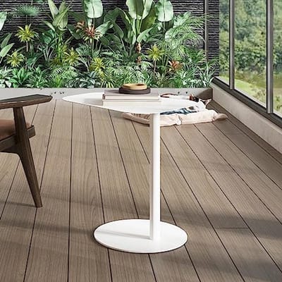 Ronde Bijzettafel Ø50 cm - Wit Matt