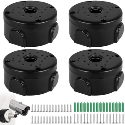 Waterdichte Junction Box voor Dome Camera's - 4 Stuks - Beveiligingscamera Accessoires, Montage, Buitengebruik