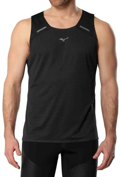 Mizuno Tech Light Mouwloos T-shirt Zwart S Man
