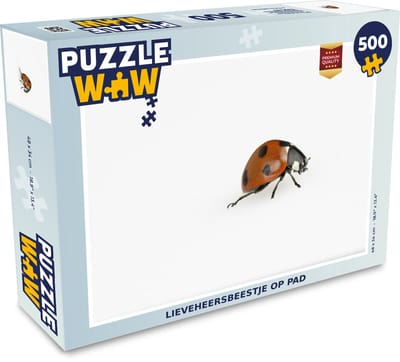 Puzzel Lieveheersbeestje op pad - Legpuzzel - Puzzel 500 stukjes