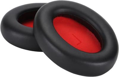 Vervangende Oorkussens voor Noise Cancelling Hoofdtelefoons, Zacht Eenvoudig Ondersteunend Geheugenfoam, Zwart Kleur, Comfortabel en Duurzaam