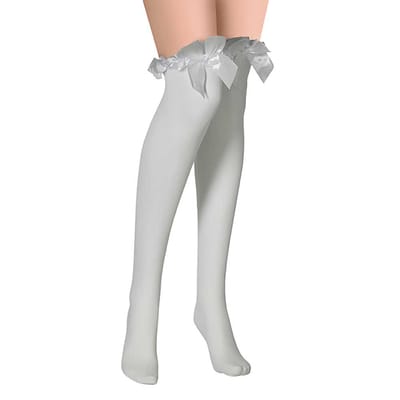 Apollo - Dames Fantasy panty stay up - Wit - One Size - Panty - Stay up kousen dames - Pantys - Stay up panty - Panty's