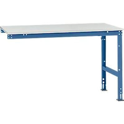 Manuflex aanbouwtafel UNIVERSAL Standaard, tafelblad kunststof, 1500 x 1000, briljantblauw