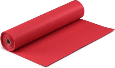 Vaessen Creative Vilt op Rol - Rood - 1 mm - 45 cm x 5 m