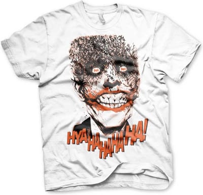 DC Comics Batman Heren Tshirt -S- Joker - HyaHaHaHa Wit