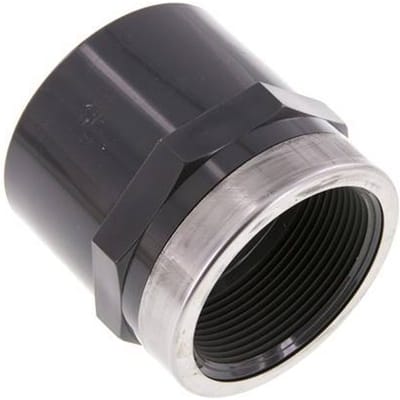PVC Lijmmof 63mm x Binnendraad Rp 2''