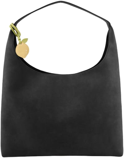 SEIDENFELT MANUFAKTUR schoudertas Nibe Hobo Bag Black zwart