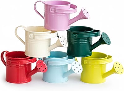 Gieter Kinderen - Mini Gieter - Planten Water Geven - Lange Tuit - 6 Stuks - Kleurrijk