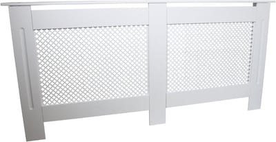 TIM® Radiatorbekleding - Radiatoromkasting - Radiatorombouw - Ombouw Verwarming – Radiatorhoes – Verwarmingshoes – Radiator Afdekking – Wit - 173cm x 83cm x 19cm