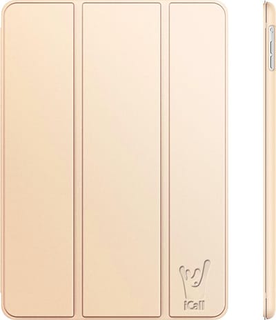 Hoes geschikt voor iPad 2020 / 2019 10.2 inch - Book Case Goud - Trifold