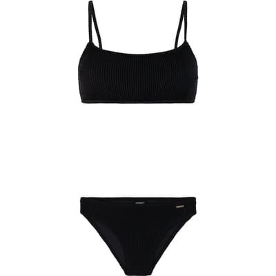 Protest PRTJag - Bralette bikini set Dames - Clipsluiting - Uitneembare vulling - Normale pasvorm - Medium dekking - Zwart